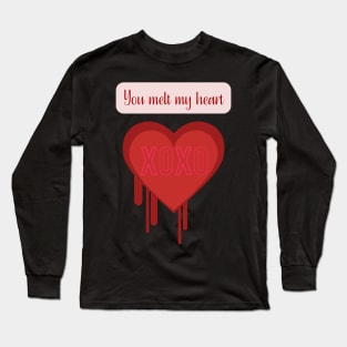 You Melt my Heart Hugs and Kisses Long Sleeve T-Shirt